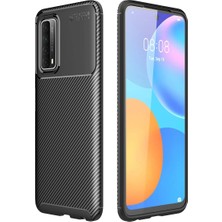 Mixora Huawei P Smart 2021 Kılıf Auto Fus Karbon Kapak - Siyah