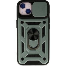 Mixora 14 Kılıf Pars Lens Yüzüklü - Yeşil