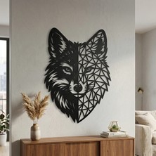 Nil Avm Geometrik Kurt Duvar Tablosu Mdf Lazer Kesim Modern Duvar Süsü Minimal Hayvan Figürlü Dekor