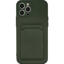 Mixora 12 Pro Max Kılıf Kelvin Kartvizitli - Koyu Yeşil