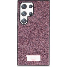 Onegif  Galaxy S23 Ultra Bright Simli Kapak - Derin Mor