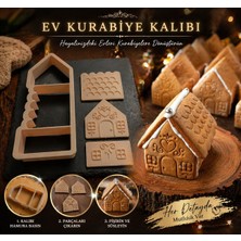 BENARMA Zencefilli Kurabiye Ev Yapım Kalıbı Seti (Gingerbread House) – Şeker Hamuru & Kurabiye Kesici