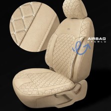 Nato Concept Hyundai I20 2009–2024 Aracınıza Uyumlu Arkalı Önlü Takım Oto Kılıfı - Efesum Bej