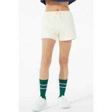 Soon To Be Announced Essentials Women's Short Kadın Pamuk Şort Krem