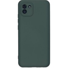 Akay Avm  Galaxy A03 Kılıf Nano Içi Kadife  - Koyu Yeşil