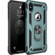 Akay Avm  Iphone Xs Max Kılıf Sofya Yüzüklü  Kapak - Yeşil