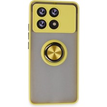 Akay Avm Po X6 Pro Kılıf Montreal Yüzüklü Kapak - Sarı