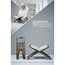 Flamex Masif Ahşap El Oyması Lüks Rahle - Selçuklu Motifli 722873