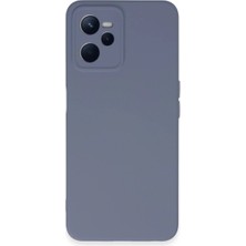 Mixora Realme C35 Kılıf Nano Içi Kadife - Gri