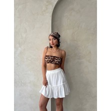 Mixora Çingene Keten Etek Beyaz S24808