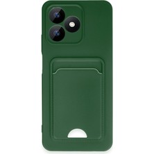 Mixora Realme Note 50 4g Kılıf Kelvin Kartvizitli - Koyu Yeşil