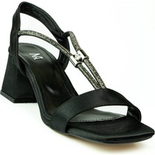 Moda Arena 2013 Siyah Kısa Topuklu Abiye Kadın Ayakkabı