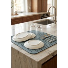 Siliconly %100 Silikon Bulaşık Kurutma Matı Pvc ve Plastik Içermez Bulaşık Altlığı Bulaşık Kurutmalığı