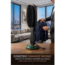 İlkyaz Fashion Siyah Ahşap Elbise Fırçası - Premium Deri Ipli Pantolon ve Ceket Bakımı 722944 ILKYZHB-RS3455