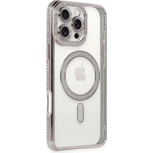 Mixora 16 Pro Kılıf Joke Simli Magneticsafe Kılıf - Pembe