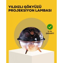 Pileli Store Yıldızlı Gökyüzü Efektli Uzay Temalı Nemlendirici Lamba