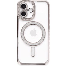 Mixora 16 Plus Kılıf Joke Simli Magneticsafe Kılıf - Pembe