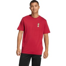 AKB2508 Adidas M Mos Poster T Erkek T-Shirt Kırmızı