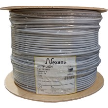 Nexans NEX1611TO5, Gri, Cat6, 500M, 23AWG (0,58MM), Utp, %100 Bakır, Lszh Halogen Free, Makara, Kablo