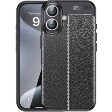 Akay Avm  Iphone 16 Kılıf Auto Fus Kapak - Siyah