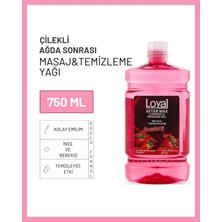 PremiumPort Çilek Kokulu Ağda Temizleme ve Masaj Yağı 750 Ml, Ferahlatıcı ve Rahatlatıcı