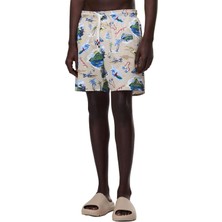 NP0A4GBSFA11 Napapijri V-Elıor Aop Erkek Şort ve Kapri Krem