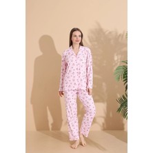 01438 Milan Ceket Yaka Pijama Takım