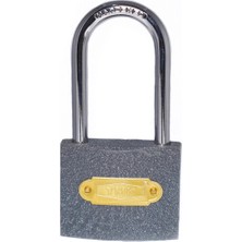 Nemere Eko Gri Döküm Uzun Kancalı Asma Kilit 25MM