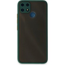 Mixora Realme C25 Kılıf Montreal Kapak - Yeşil
