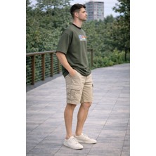 Alexander Gardi Bisiklet Yaka Baskılı Oversize T-Shirt