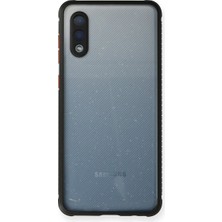 Mixora Galaxy A02 Kılıf Miami Şeffaf - Siyah