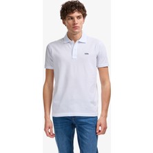 U.S. Polo Assn. Erkek Regular Fit Polo Yaka Beyaz Basic Tişört 50326963-VR013