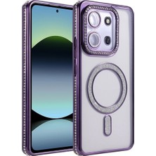 Akay Avm 15C 4g Joke Simli Magneticsafe Kılıf - Derin Mor