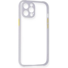 Iphone 12 Kılıf Miami Şeffaf  - Lila