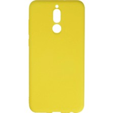 Akay Avm Huawei Mate 10 Lite Kılıf Nano Içi Kadife  - Sarı