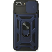 Mixora 7 Plus Kılıf Pars Lens Yüzüklü - Lacivert