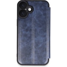 Akay Avm  Iphone 16 Plus Kılıf Flip Cover - Lacivert