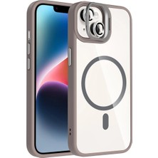 Mixora Joko 14 Remim Lensli Magsafe Standlı Kapak - Titan Gri