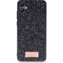 Onegif  Galaxy A05 Bright Simli Kapak - Siyah