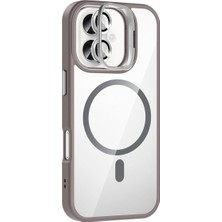 Mixora Joko 16 Remim Lensli Magsafe Standlı Kapak - Titan Gri