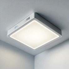 PremiumPort Modern Kare LED Panel, 6500K Beyaz, Koridor, Balkon, Hol Için Işıklandırma