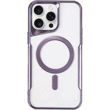 Akay Avm 14 Pro Kılıf Boyi Magsafe Kapak - Derin Mor