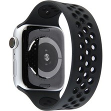 Mixora Watch 38MM Ayarlı Delikli Kordon - Siyah-Siyah