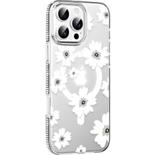 Mixora Joko 16 Pro Max Floral Magsafe Kapak - Beyaz