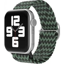 Pileli Store Newface Apple Watch 38MM Star Kordon - Zigzag Yeşil-Siyah