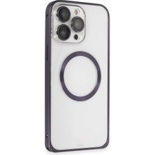 Mixora Joko 14 Pro Kılıf Metal Bumper Magneticsafe Kapak - Derin Mor