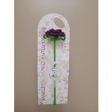 Gift And Flowers Anneler Günü Örgü Çiçek Kartı Yapay Çiçek Örgü Çiçek