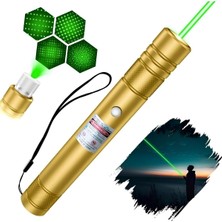 farissu Profesyonel Yeşil Lazer - 10 Km Menzilli, USB Şarjlı, Yıldız Başlıklı Astronomi ve Kamp Lazeri