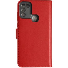 Akay Avm Infinix Hot 10 Play Kılıf Trend S Plus Kapaklı Kılıf - Kırmızı