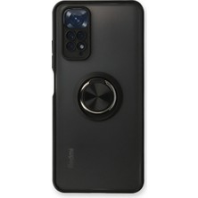 Mixora Note 11 Kılıf Montreal Yüzüklü Kapak - Siyah